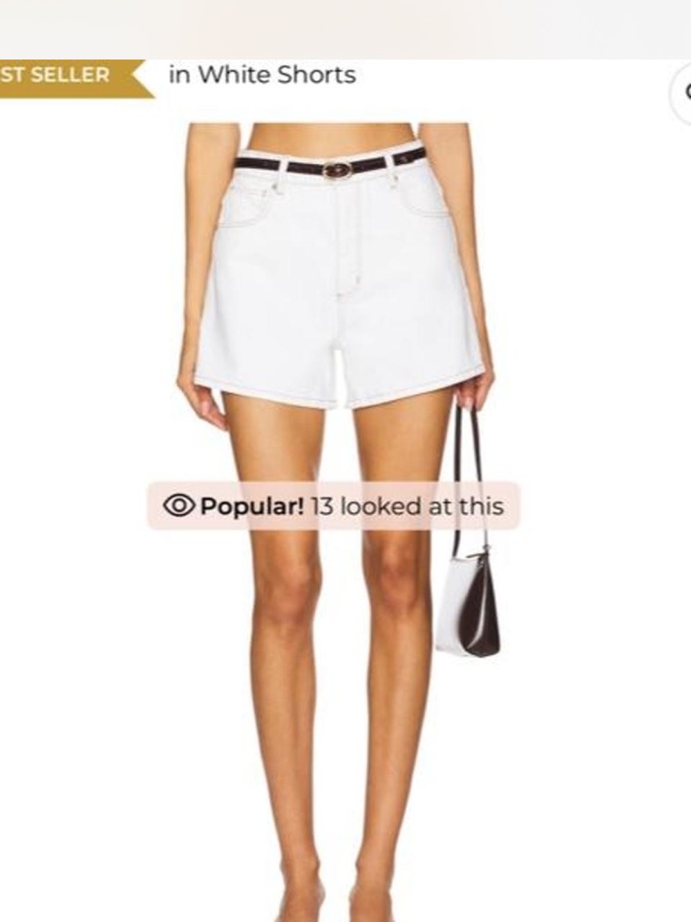 Classic White High-Rise Bermuda Shorts